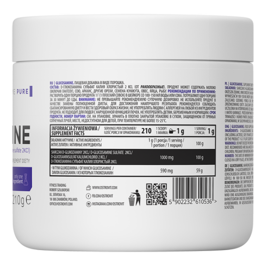 OstroVit GLUCOSAMINE 210g